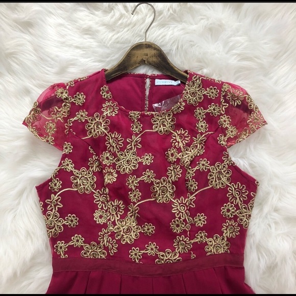 NWOT Francesca’s Ribbon Embellished Dress - Picture 3 of 7